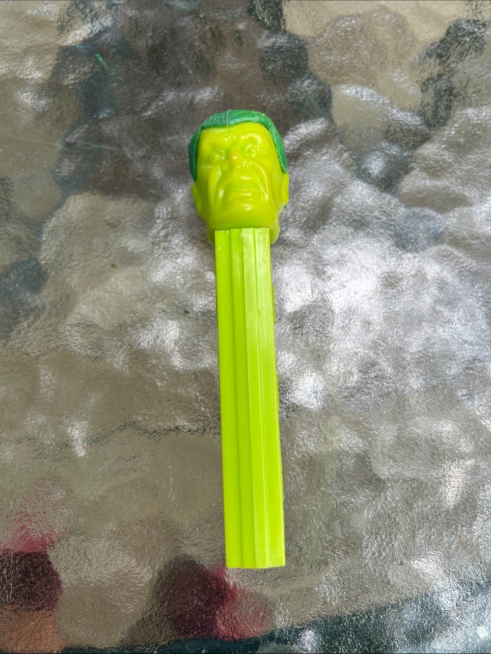 The Hulk Vintage PEZ Dispenser- No Feet Made in Hong Kong 1970’s